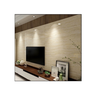 800 X 800 mm Große Bodenfläche Innenfläche Weicher Stein Keramikfliesen Beige Travertin Fußbodenfliesen