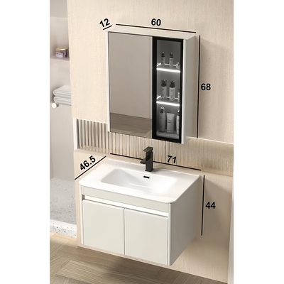 Waschbecken für Badezimmer Kombination mit einem wettbewerbsfähigen und modernen Badezimmerspiegel