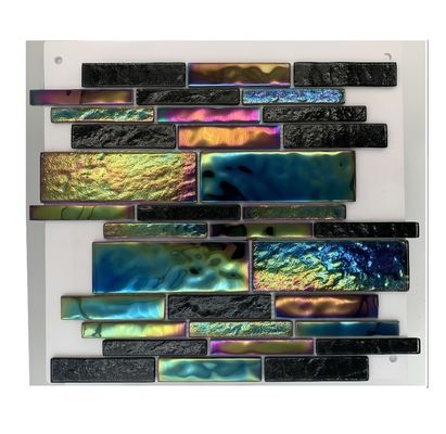 Einfach zu installieren Kristallglasmosaik für Schwimmbad Fliesen Mittelmeer-Stil