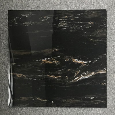 Säurebeständige 12x12 Schwarze Marmor-Look Glasfliesen mit weißen Venen
