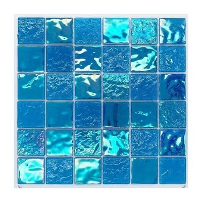 Säurebeständiges blaues Schwimmbad Anpassung von quadratischen irischen Mosaiken für modernes Schwimmbad
