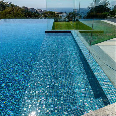 Badezimmer Dusche Spa Pool Mosaik mit irischen dunkelblauen grünen Regenbogen Symphonie Fliesen