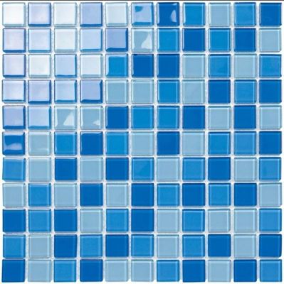 Wand und Boden Glas Mosaikfliesen Technik Glas Blau Schwimmbad Fliesen Art Grenzen