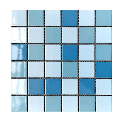 Schwimmbadfliesen Foshan 3D Blauglas Keramikfliesen für Anti-Rutsch 306x306MM