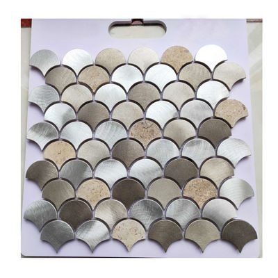 Funktionale und schöne Fische Skala Metall Mosaikfliese für Bad Backsplash