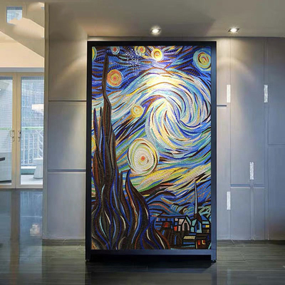 Wanddekoration Grau Van Gogh Sternenhimmel Eis Jade Kristall Mosaik Schnitt Malerei Puzzle