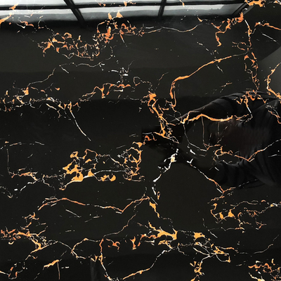 600x600mm Glasporzellanfliesen in Super Schwarz für VWIN Foshan Keramikfußboden
