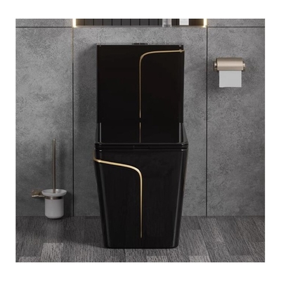 Traditioneller Design-Stil Luxus schwarze Toilette Set mit Reinigung Umweltglaze