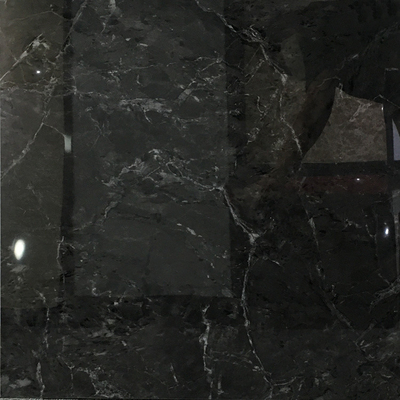 Modernes Design 600x600mm schwarz polierte Porzellan-Bodenfliesen für elegante Innenräume