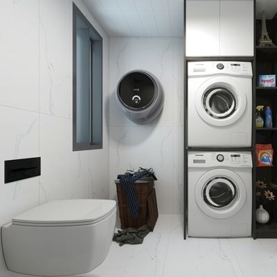 Fernsteuerung Villa Wandhängtoilette mit Randlosen Spülen und Wandgestaltung