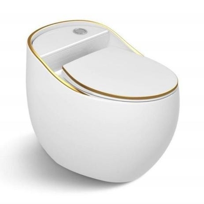 Verbessern Sie Ihr Badezimmer mit Eleganz One Piece Dual-Flush Gold Keramik WC Toilettenschüssel
