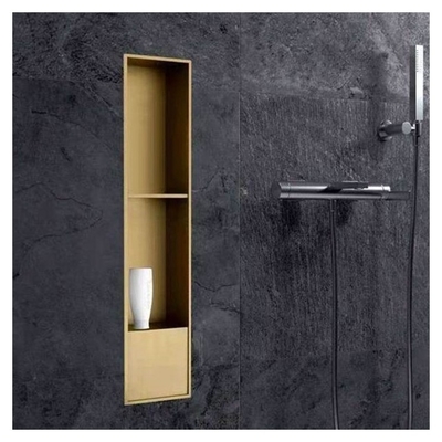 Edelstahl-Bürste Dusche Nische perfekt für moderne Duschen Bäder und Küchen