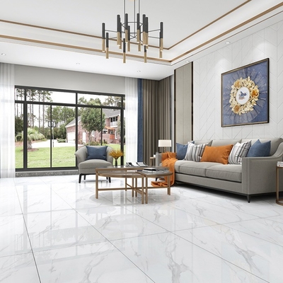 Verglasete 600x600mm polierte Porzellan-Bodenfliesen für moderne Gebäude